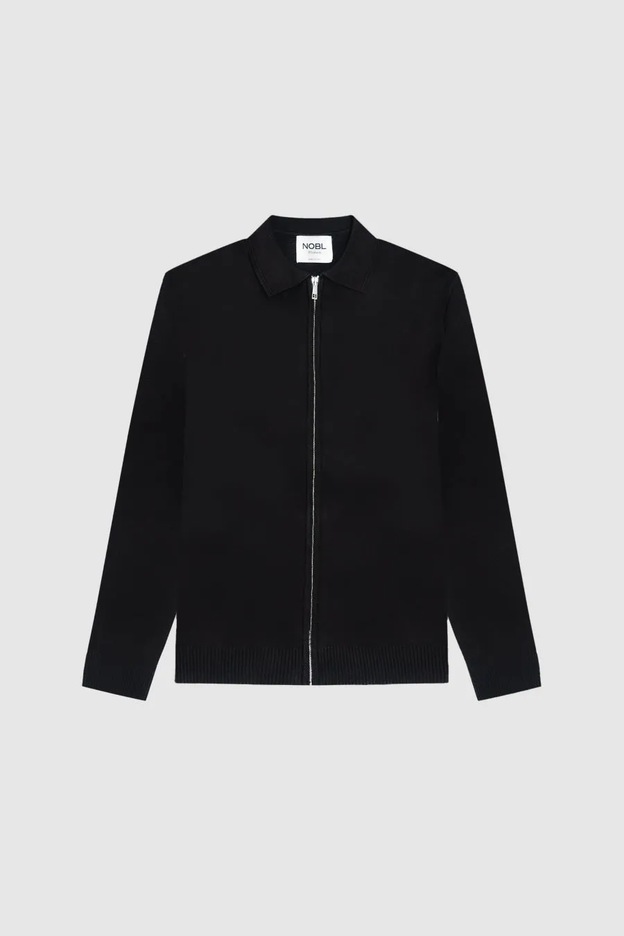 Otis Collared Knit Jacket - Black sold by NOBL product image thumbnail 3