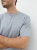Tobias Relaxed Cotton T-shirt - Grey Blue sold by NOBL