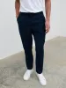Timothe Drawstring Trouser - Navy sold by NOBL