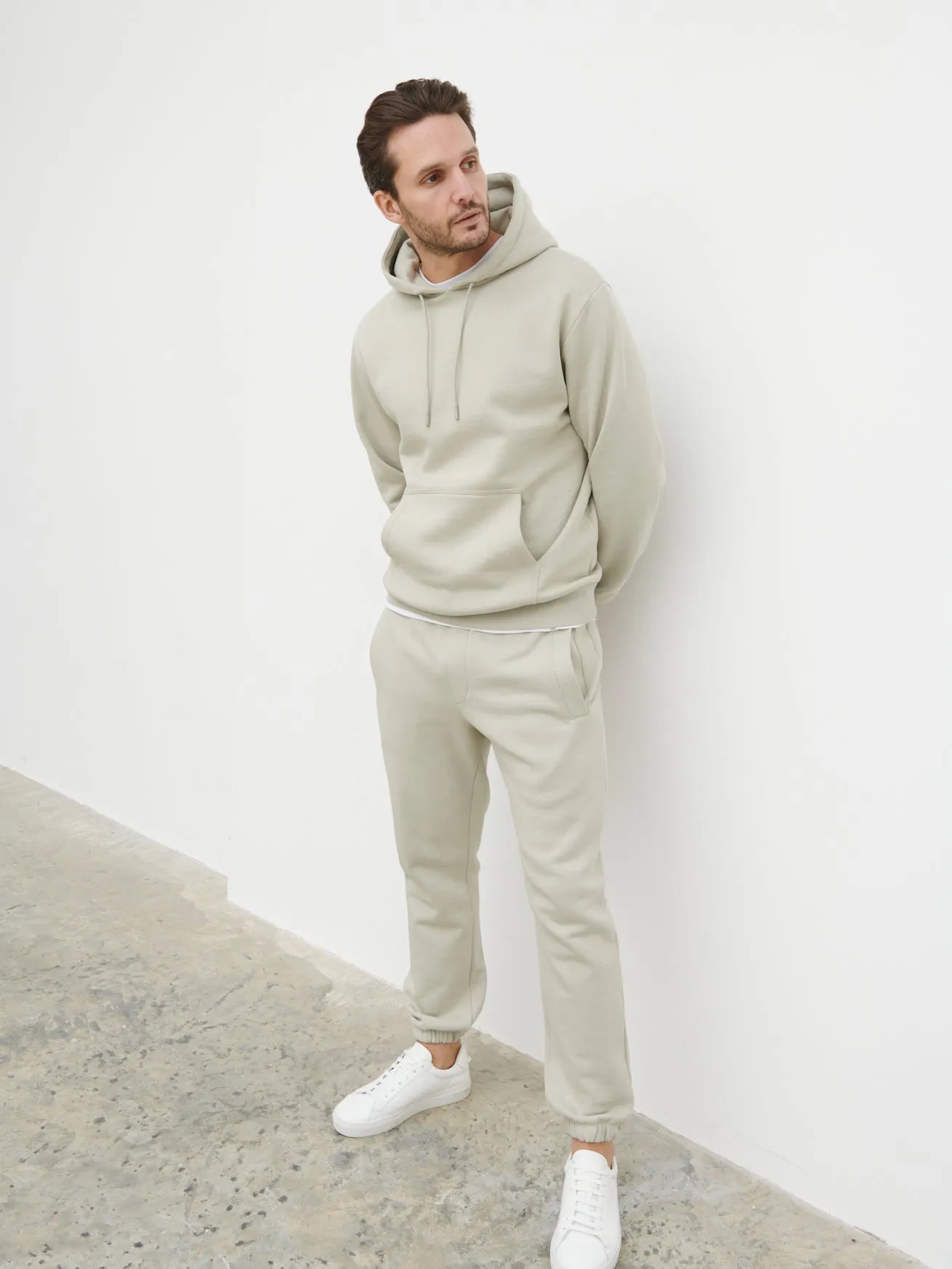 Leo Relaxed Cotton Hoodie - Dark Stone sold by NOBL product image thumbnail 2