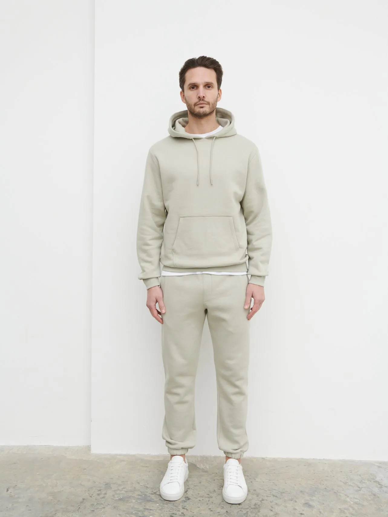 Leo Relaxed Cotton Hoodie - Dark Stone sold by NOBL product image thumbnail 4