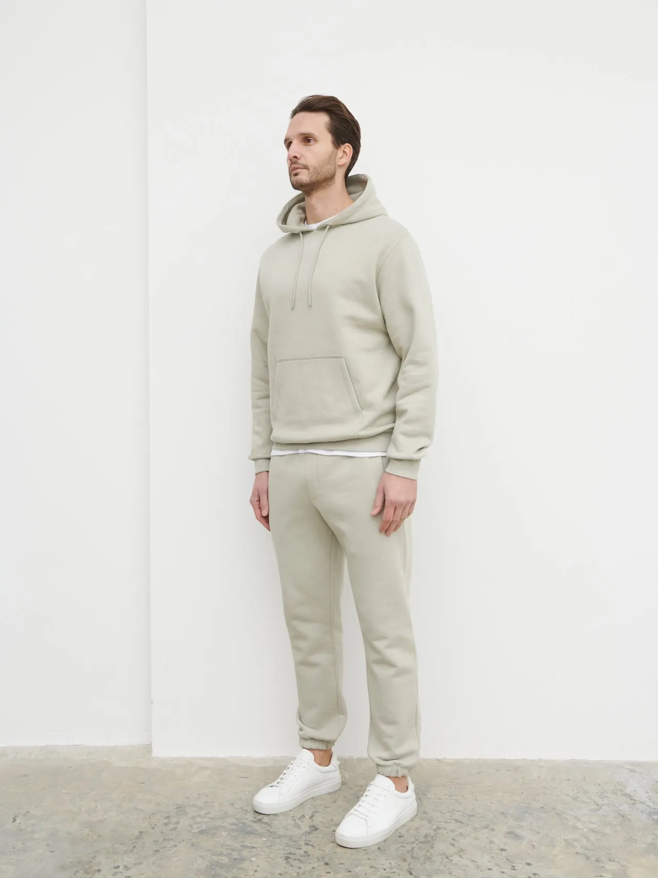 Leo Relaxed Cotton Hoodie - Dark Stone sold by NOBL product image thumbnail 5