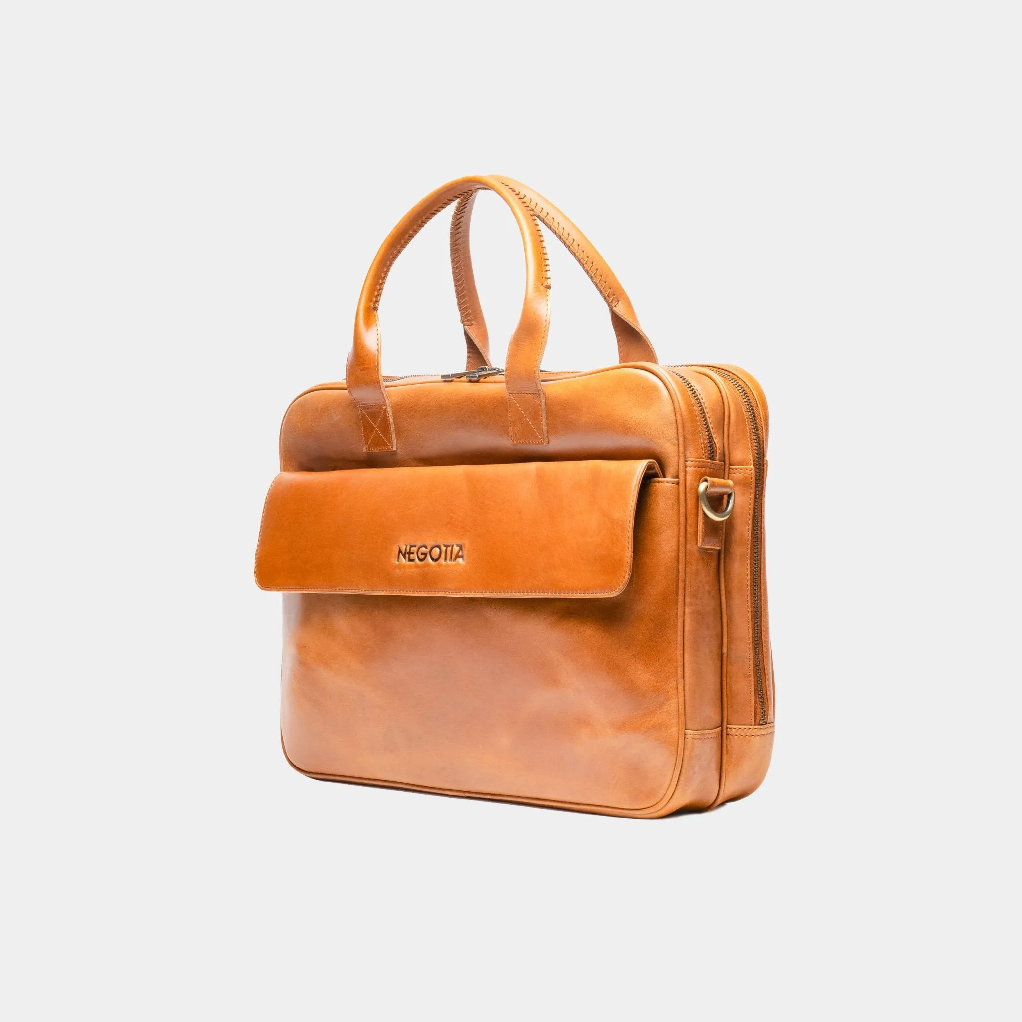 Alpha | Laptoptas 15,6" Bruin sold by Negotia Leather product image thumbnail 2