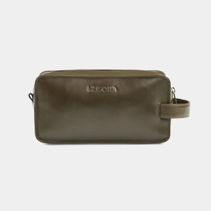 Delta | Toilettas Groen sold by Negotia Leather