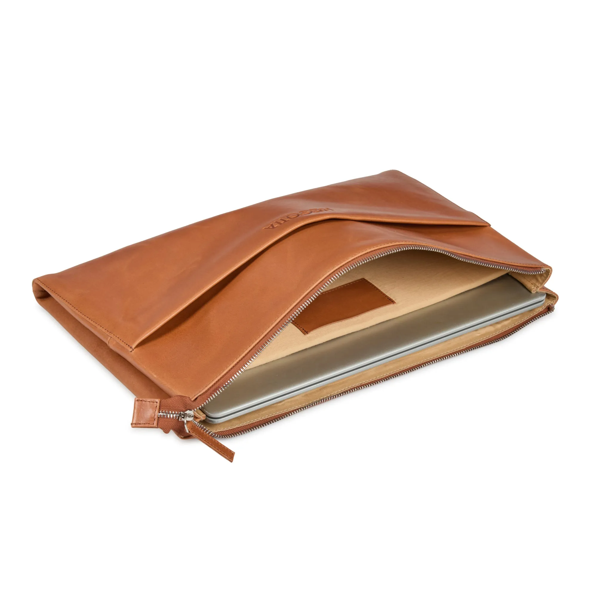 Alpha Laptop Folio 15,6'' Bruin sold by Negotia Leather product image thumbnail 3