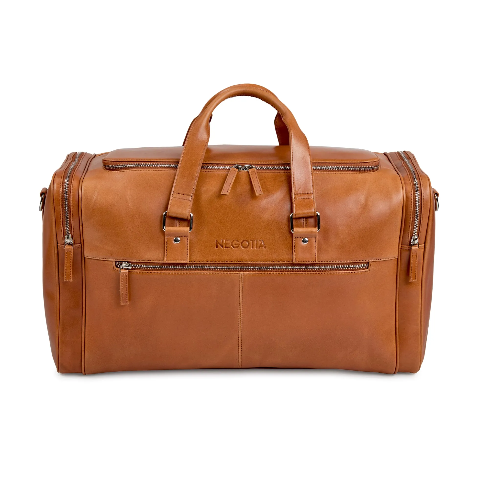 Alpha Weekendtas Bruin sold by Negotia Leather