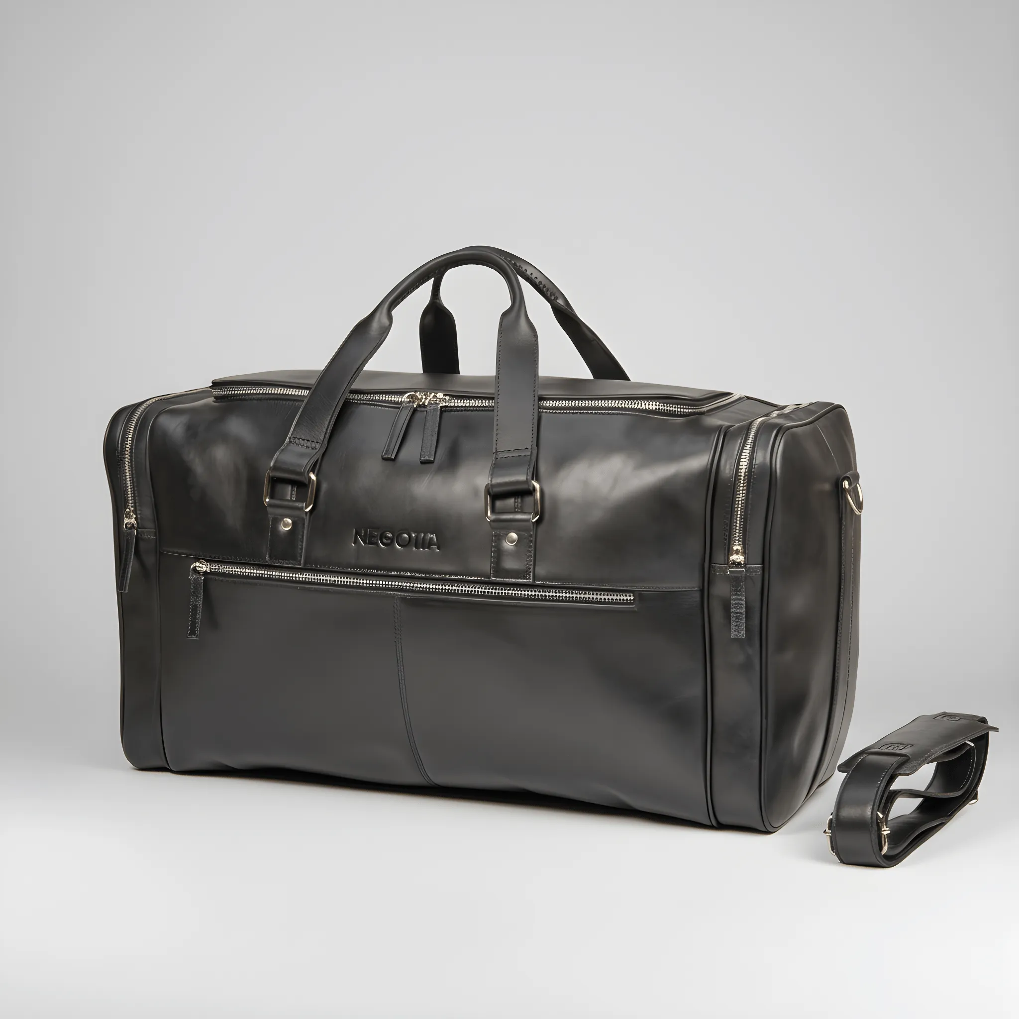 Marent Weekendtas Zwart sold by Negotia Leather product image thumbnail 3