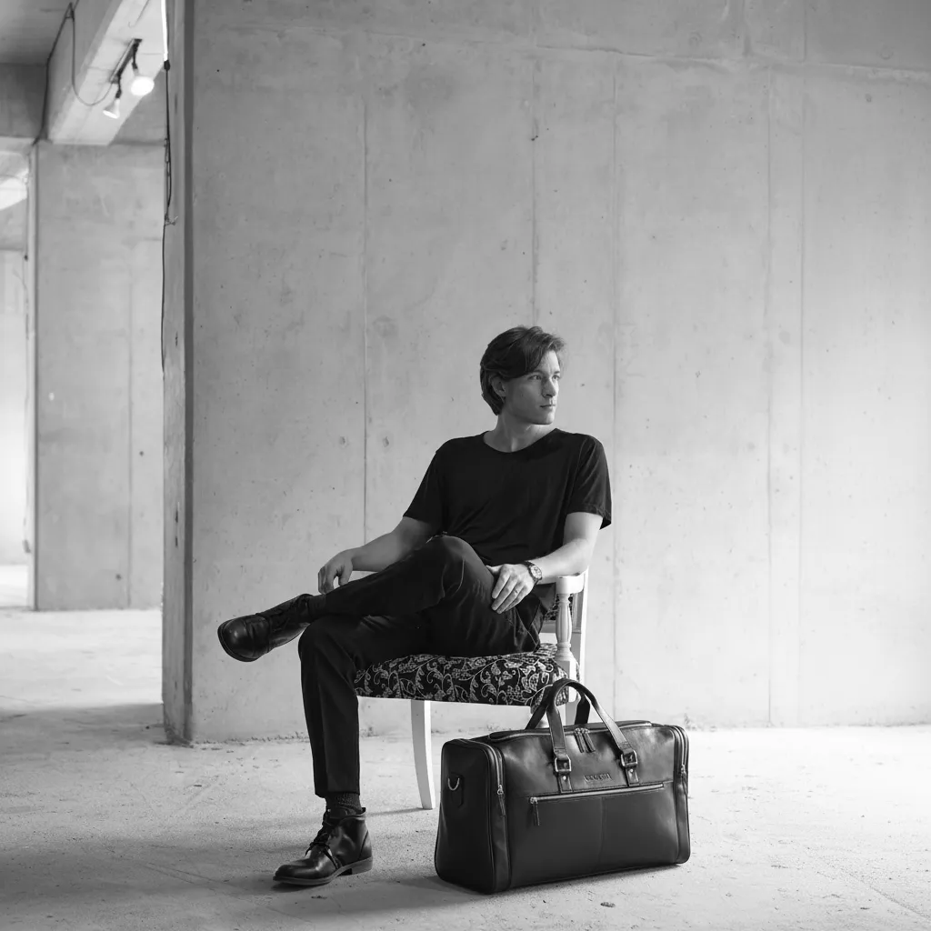 Marent Weekendtas Zwart sold by Negotia Leather product image thumbnail 2