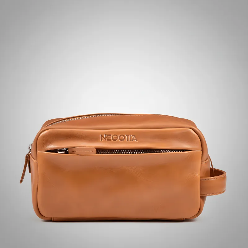 Mori Toilettas Cognac sold by Negotia Leather