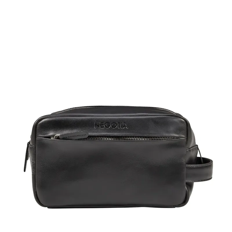 Mori Toiletry Bag Black made by Negotia Leather