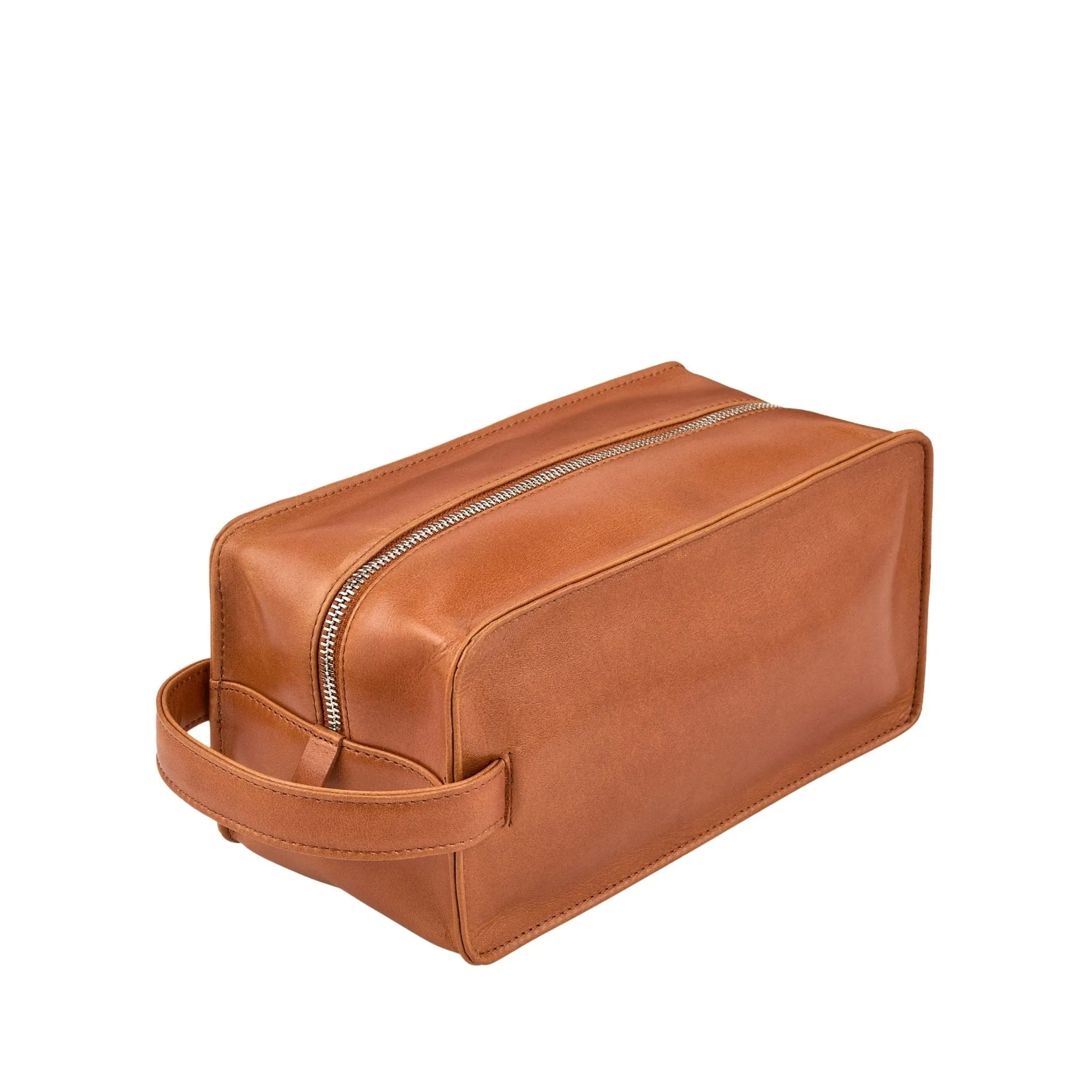 Caldre Toiletry Bag Cognac sold by Negotia Leather product image thumbnail 4