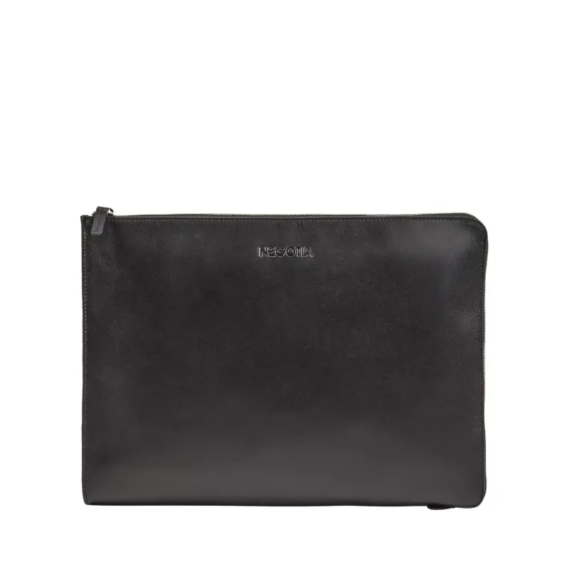 Plenum Folio Black made by Negotia Leather