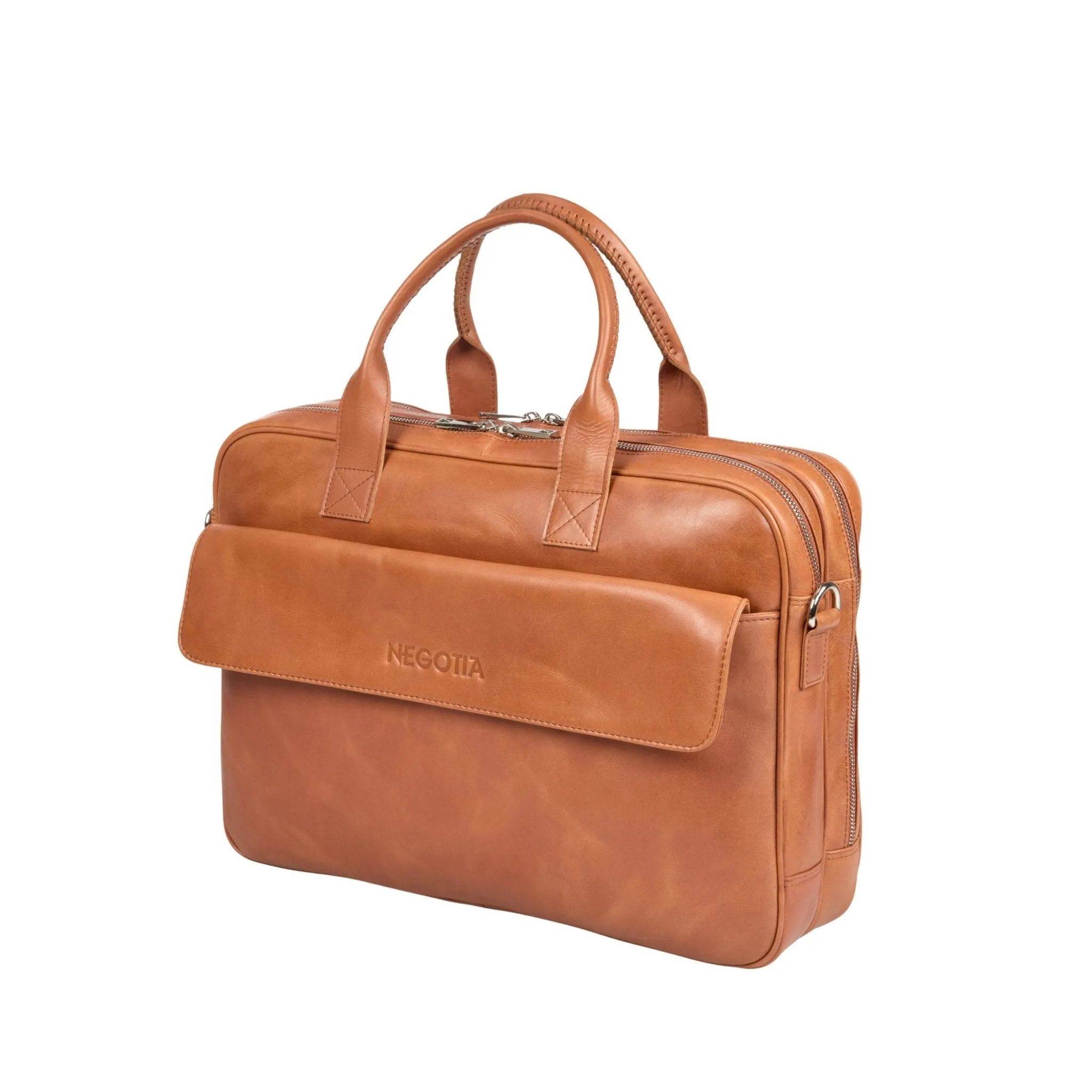 Orden Briefcase Cognac sold by Negotia Leather product image thumbnail 5