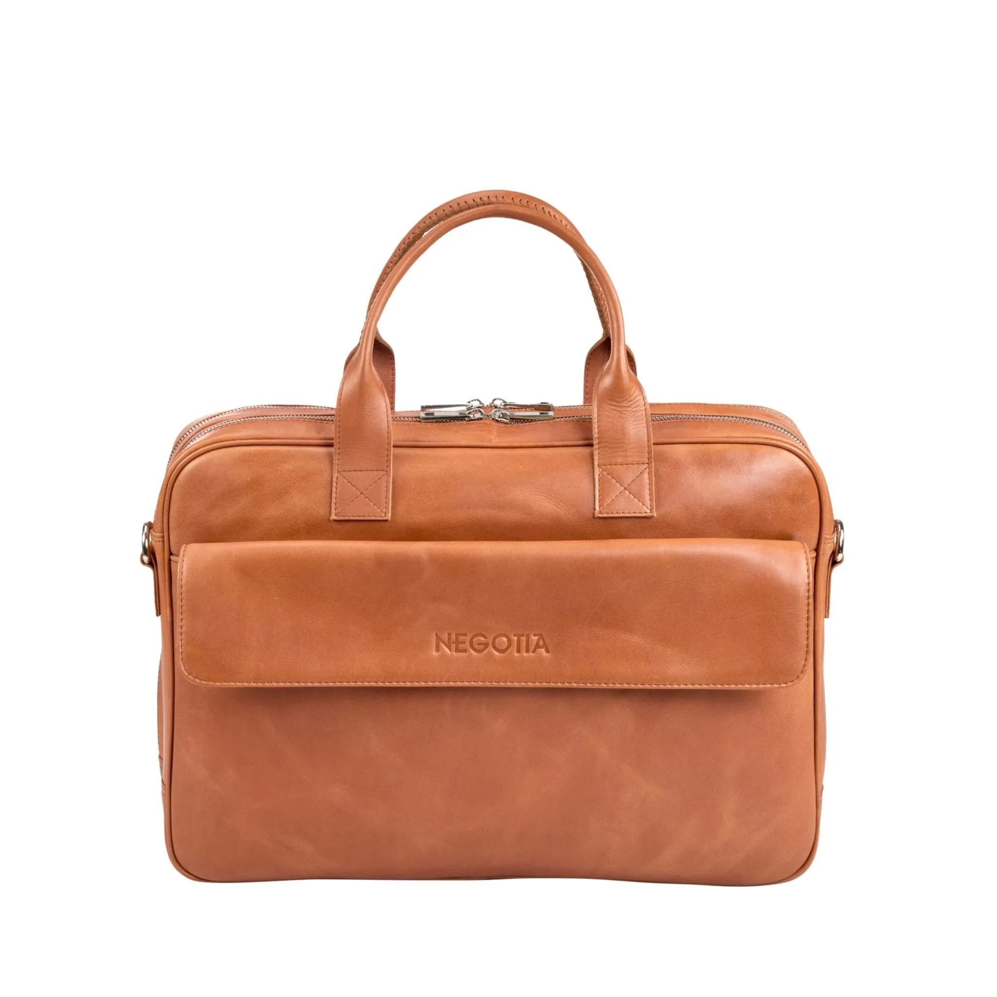 Orden Briefcase Cognac sold by Negotia Leather product image thumbnail 2