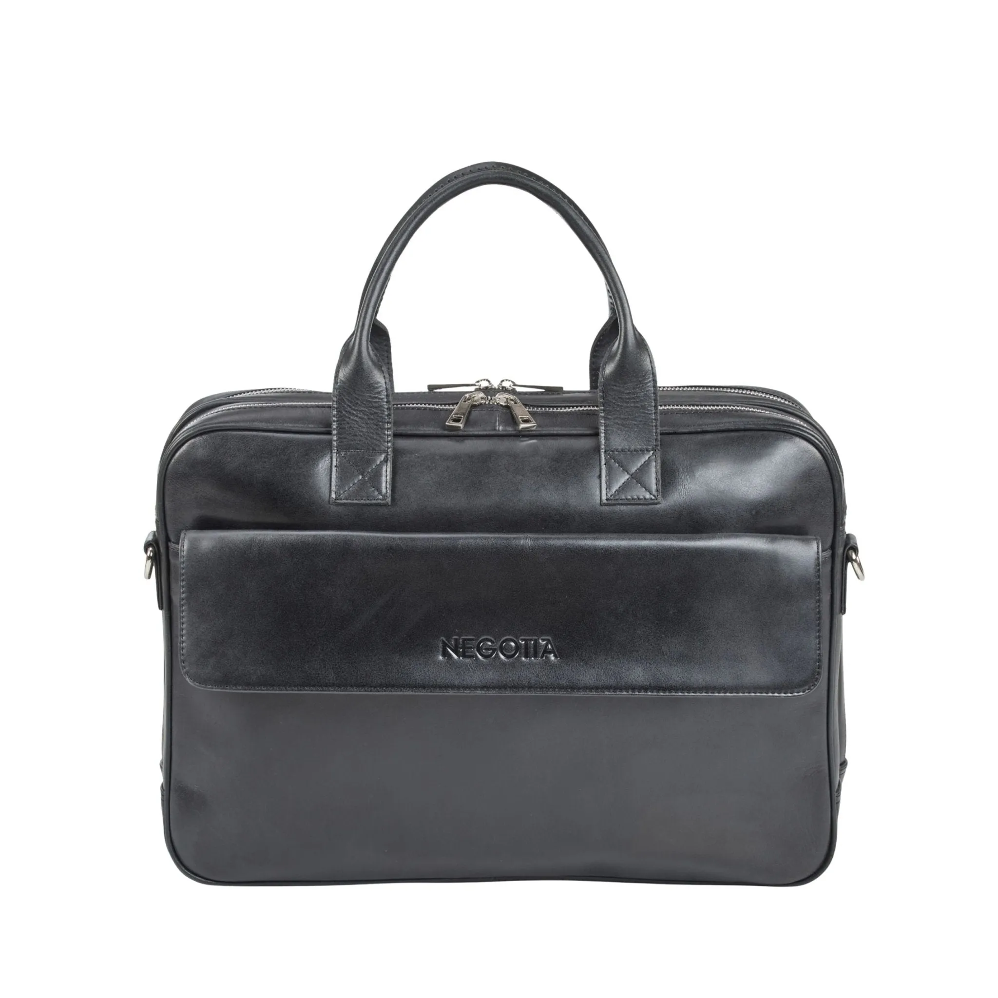 Orden Briefcase Black sold by Negotia Leather product image thumbnail 2