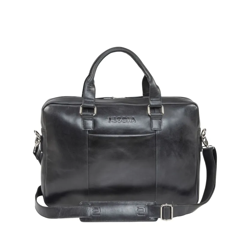 Sorel Briefcase Black sold by Negotia Leather