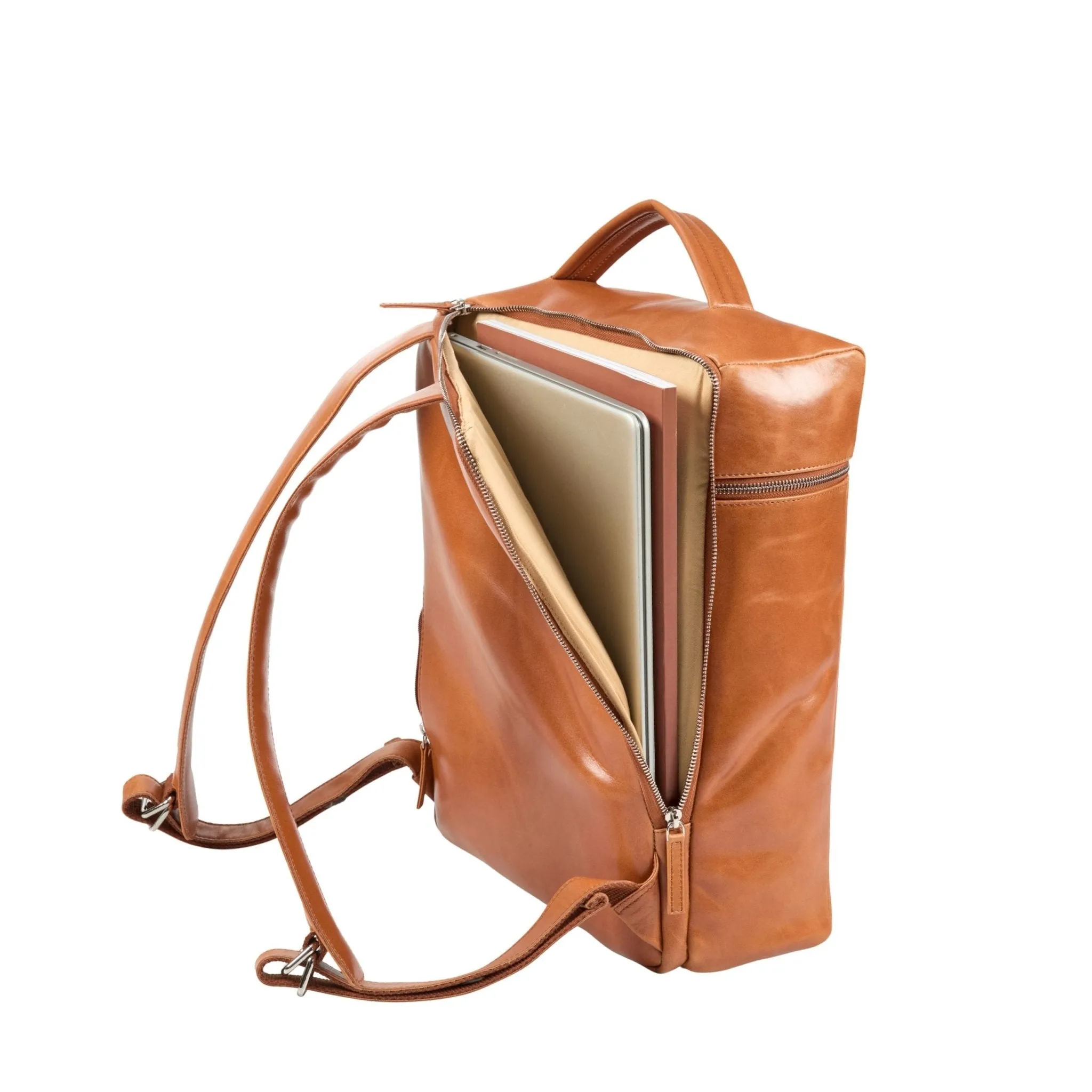 Kova Backpack Cognac sold by Negotia Leather product image thumbnail 5