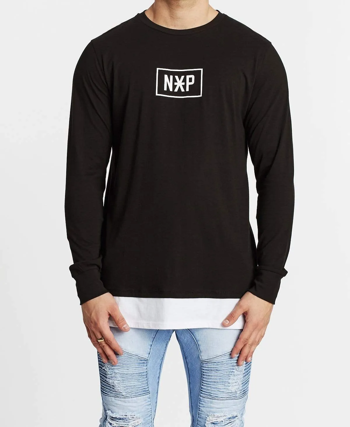 Evil Empire Layered Long Sleeve T-Shirt Jet Black sold by Neverland product image thumbnail 2