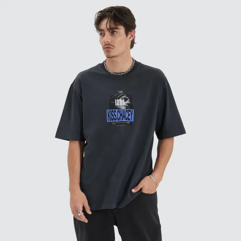 Moonlit Heavy Oversized Tee Pigment Vulcan sold by Neverland