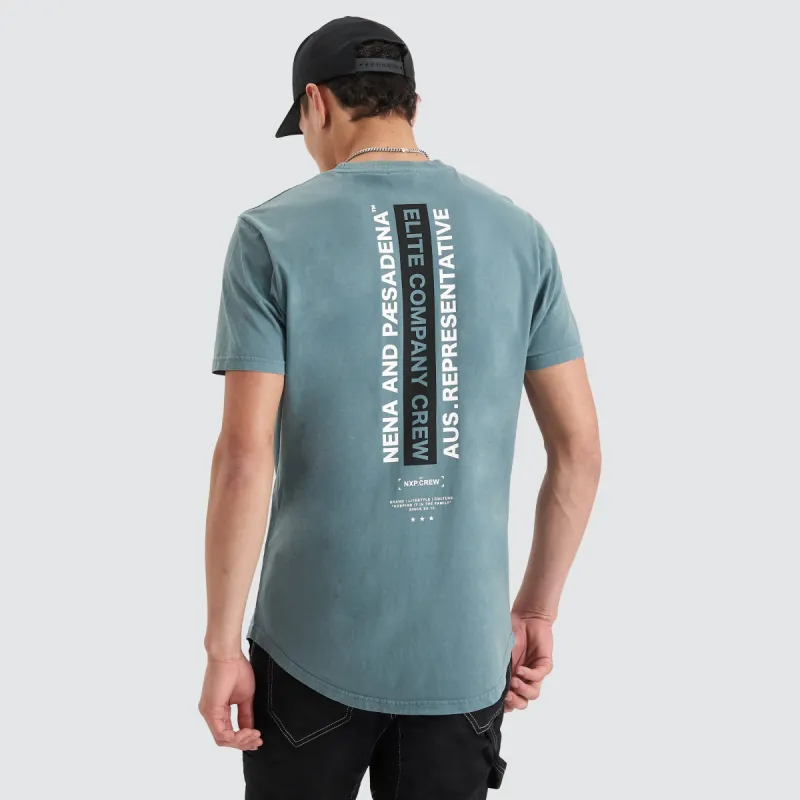 Nave Dual Curved Tee Pigment Goblin Blue sold by Neverland