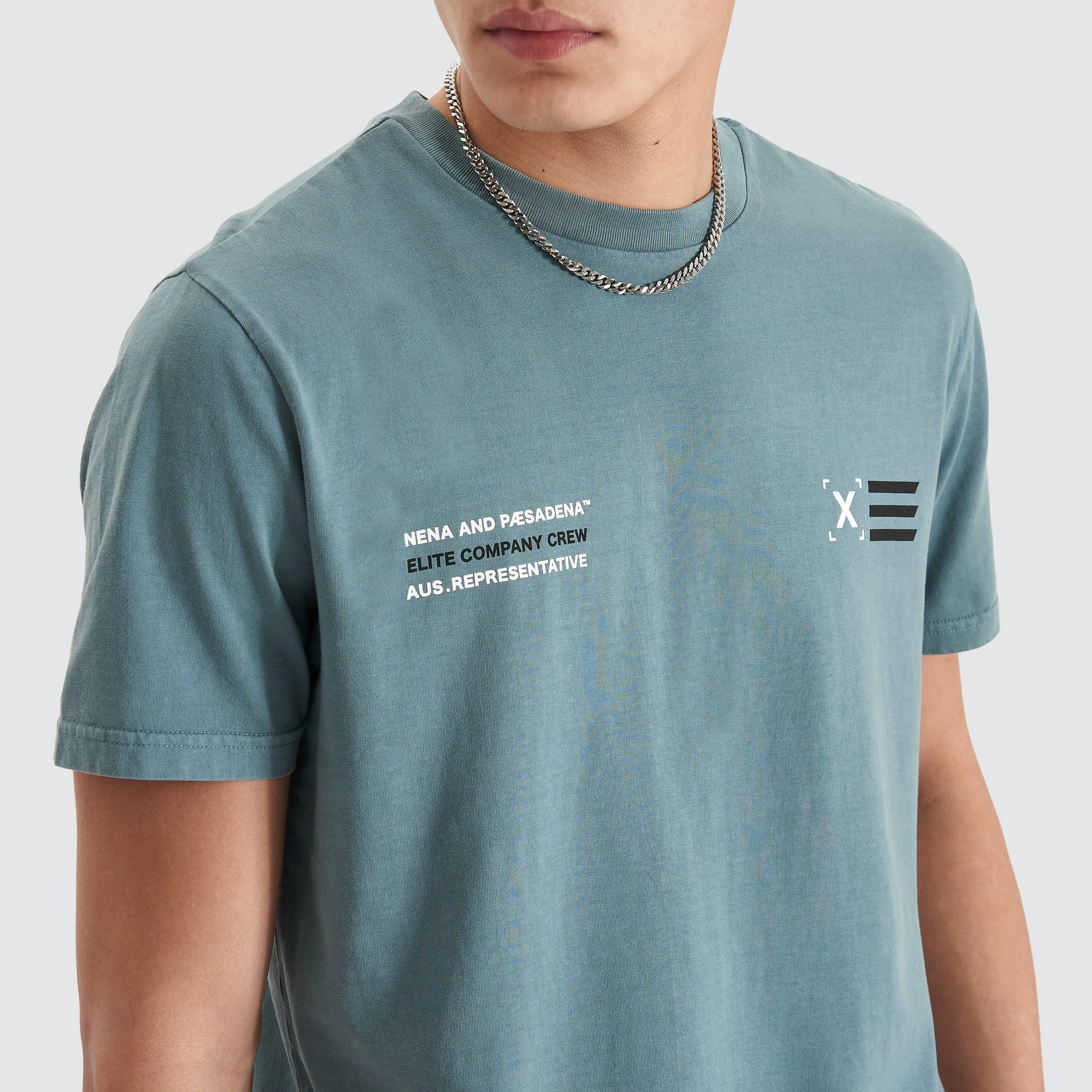 Nave Dual Curved Tee Pigment Goblin Blue sold by Neverland product image thumbnail 4