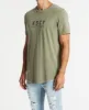 Justice Dual Curved T-Shirt Pigment Khaki sold by Neverland