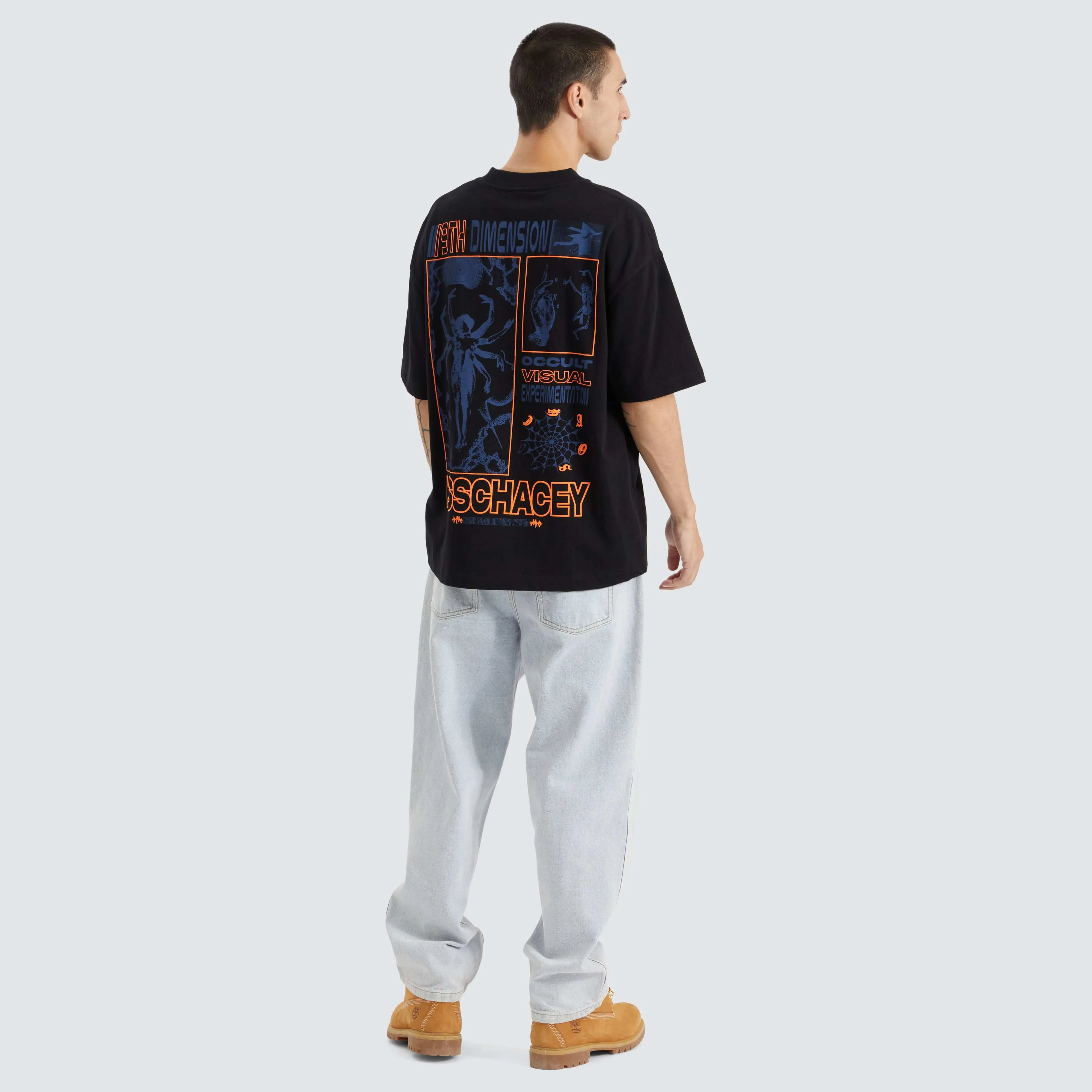 Chaos Heavy Street Tee Jet Black sold by Neverland product image thumbnail 5