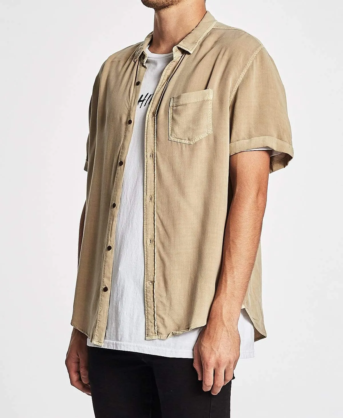 Short Sleeve Shirt Pigment Sand sold by Neverland product image thumbnail 3