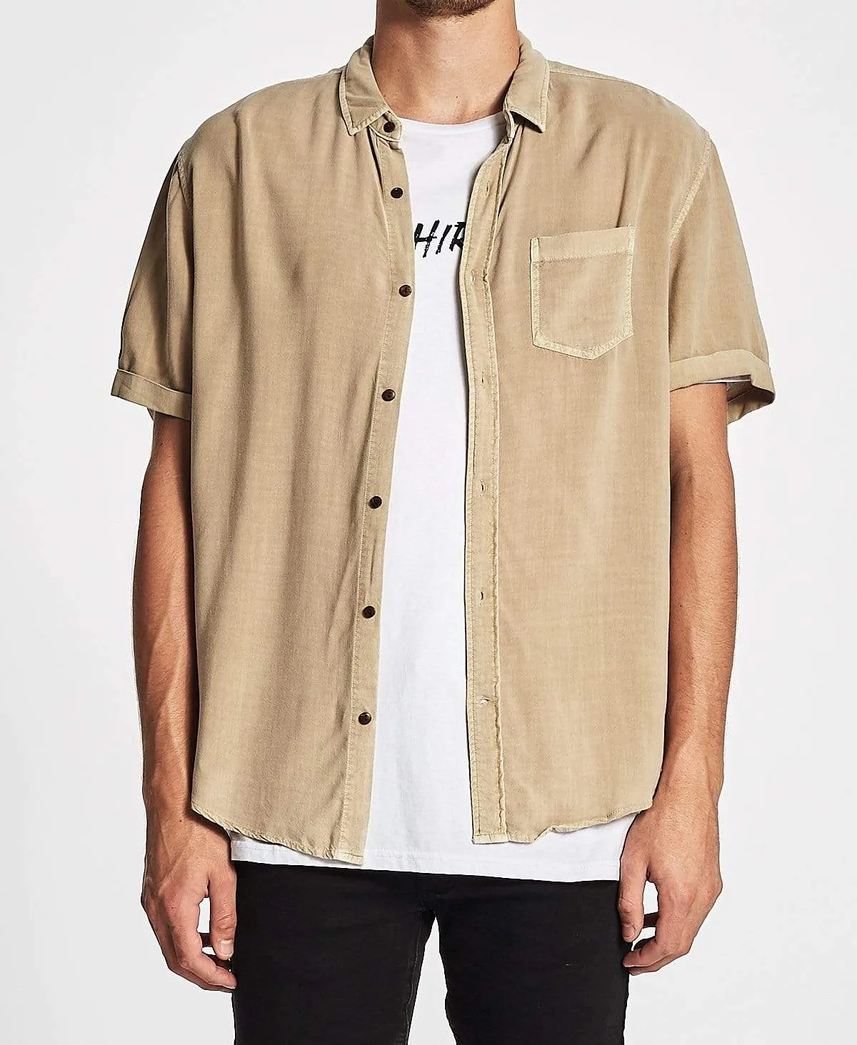 Short Sleeve Shirt Pigment Sand sold by Neverland