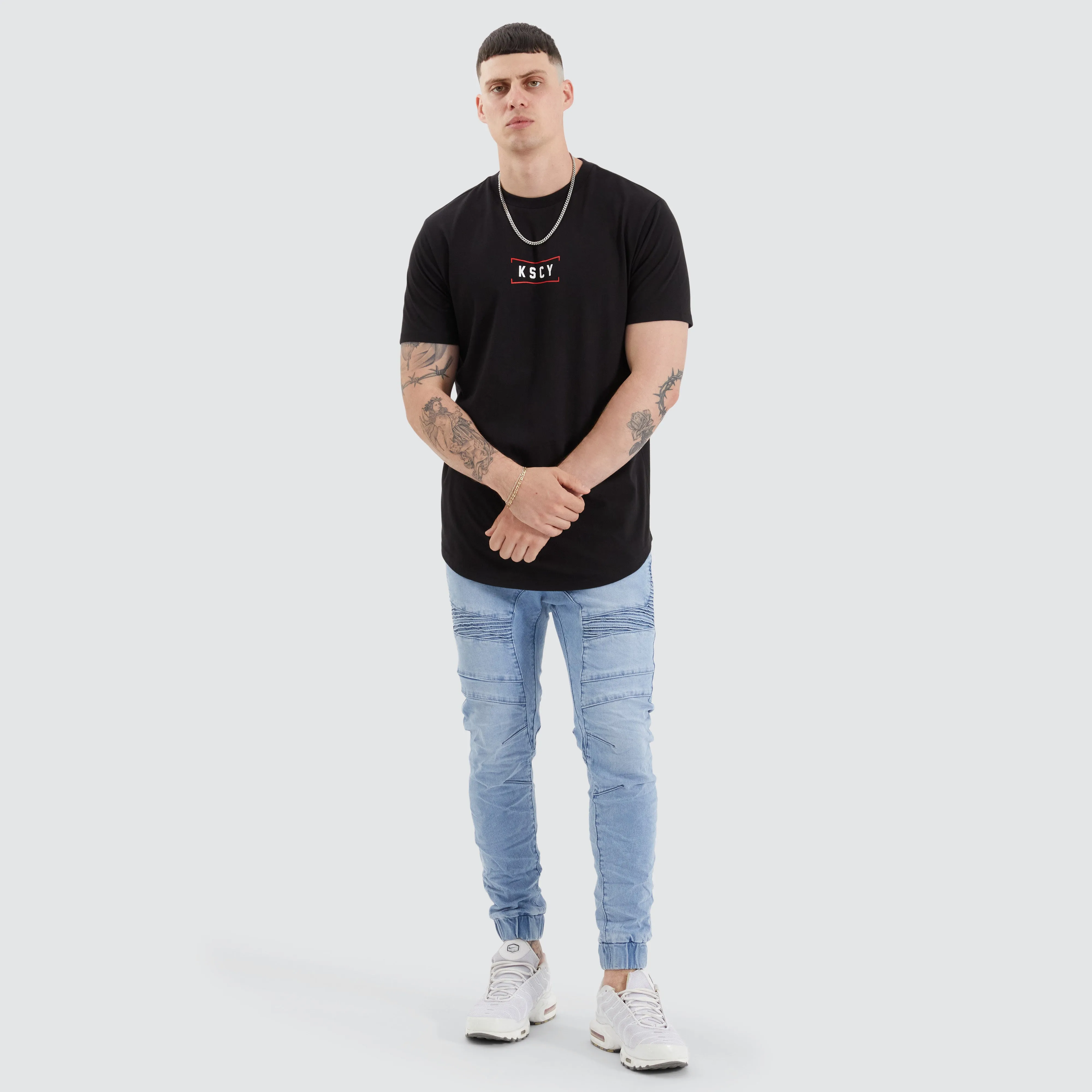 Peipus Dual Curved Tee Jet Black sold by Neverland product image thumbnail 4