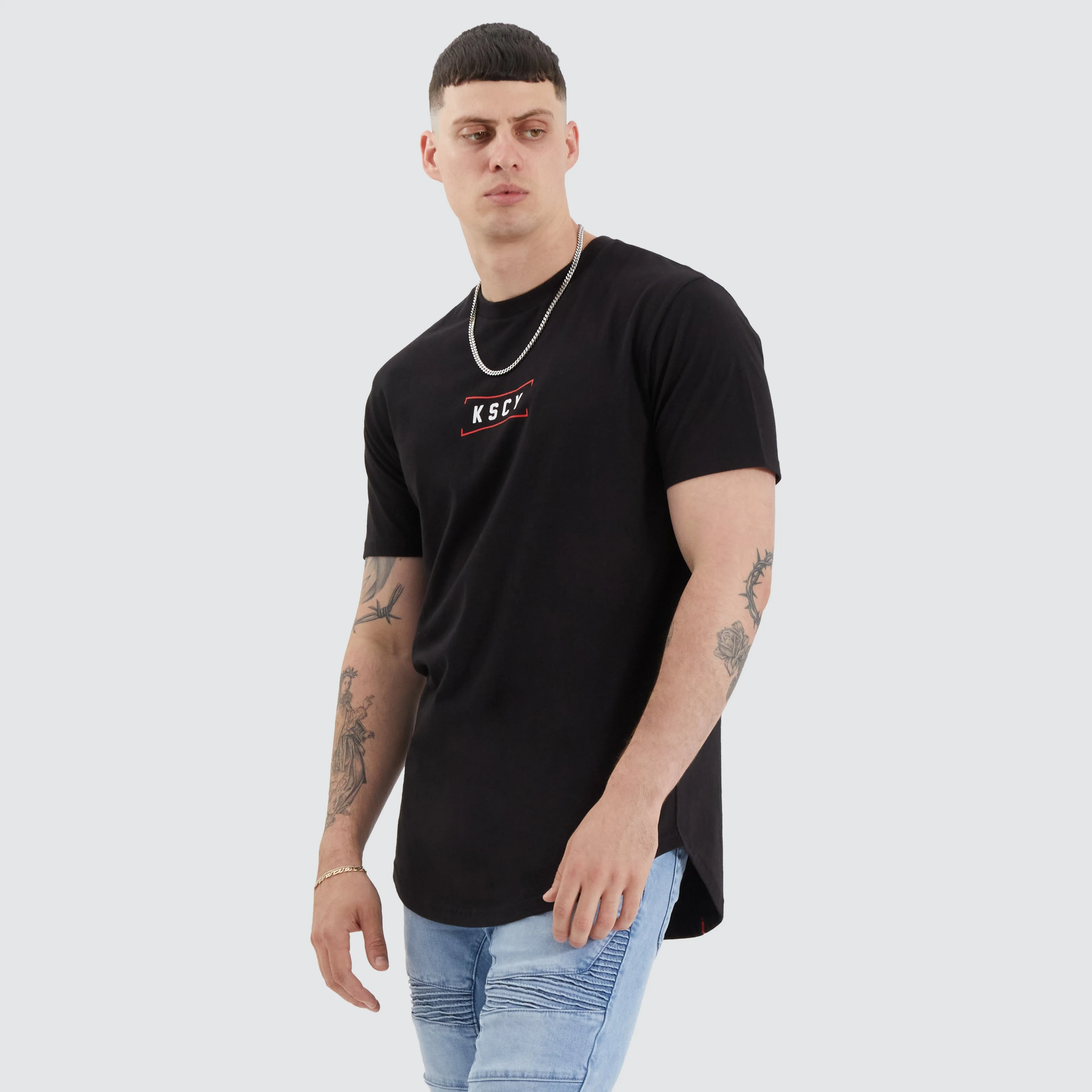 Peipus Dual Curved Tee Jet Black sold by Neverland product image thumbnail 2