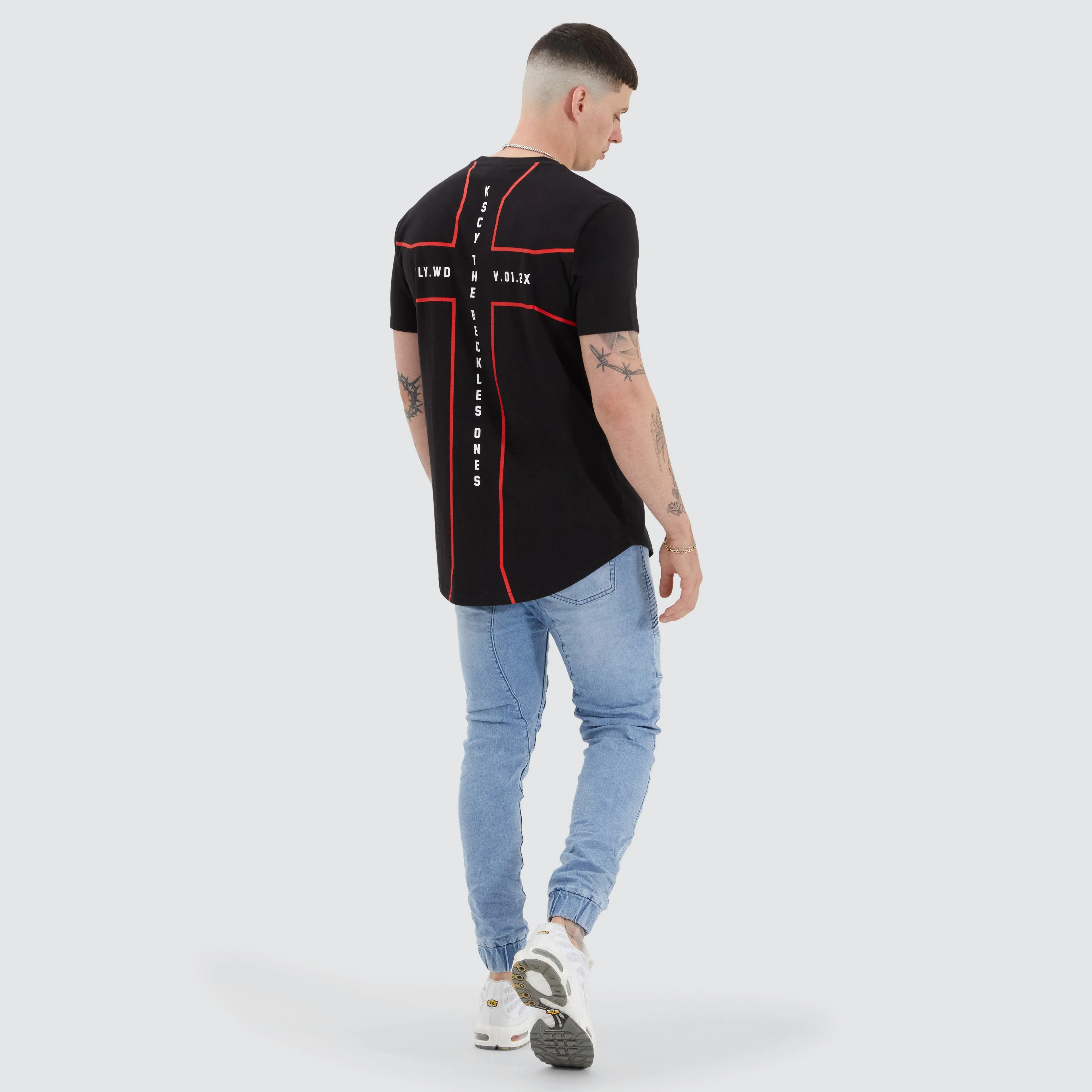 Peipus Dual Curved Tee Jet Black sold by Neverland product image thumbnail 5