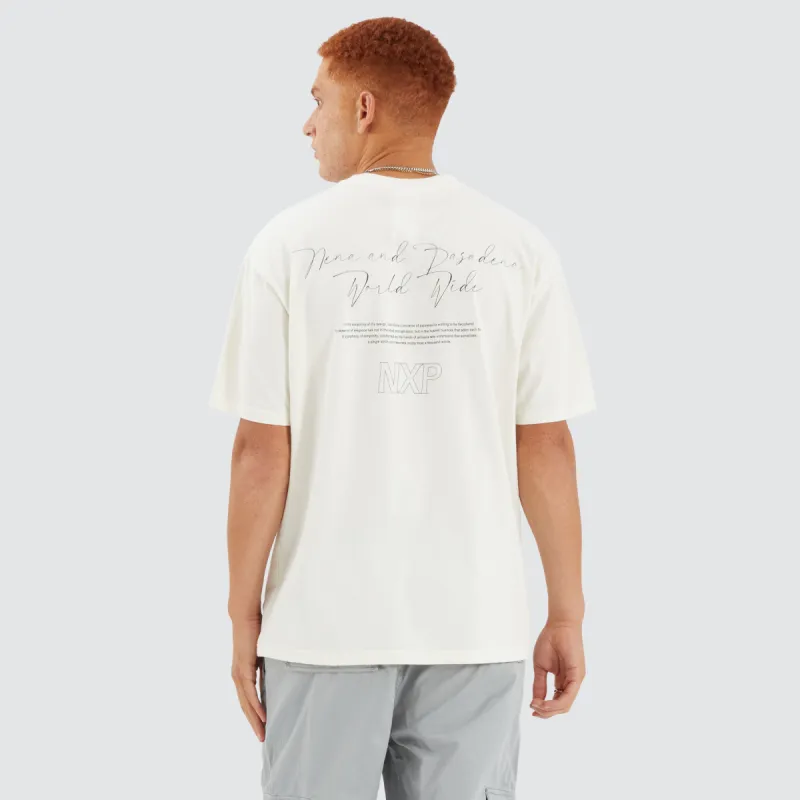 Union Box Fit Tee Natural White sold by Neverland