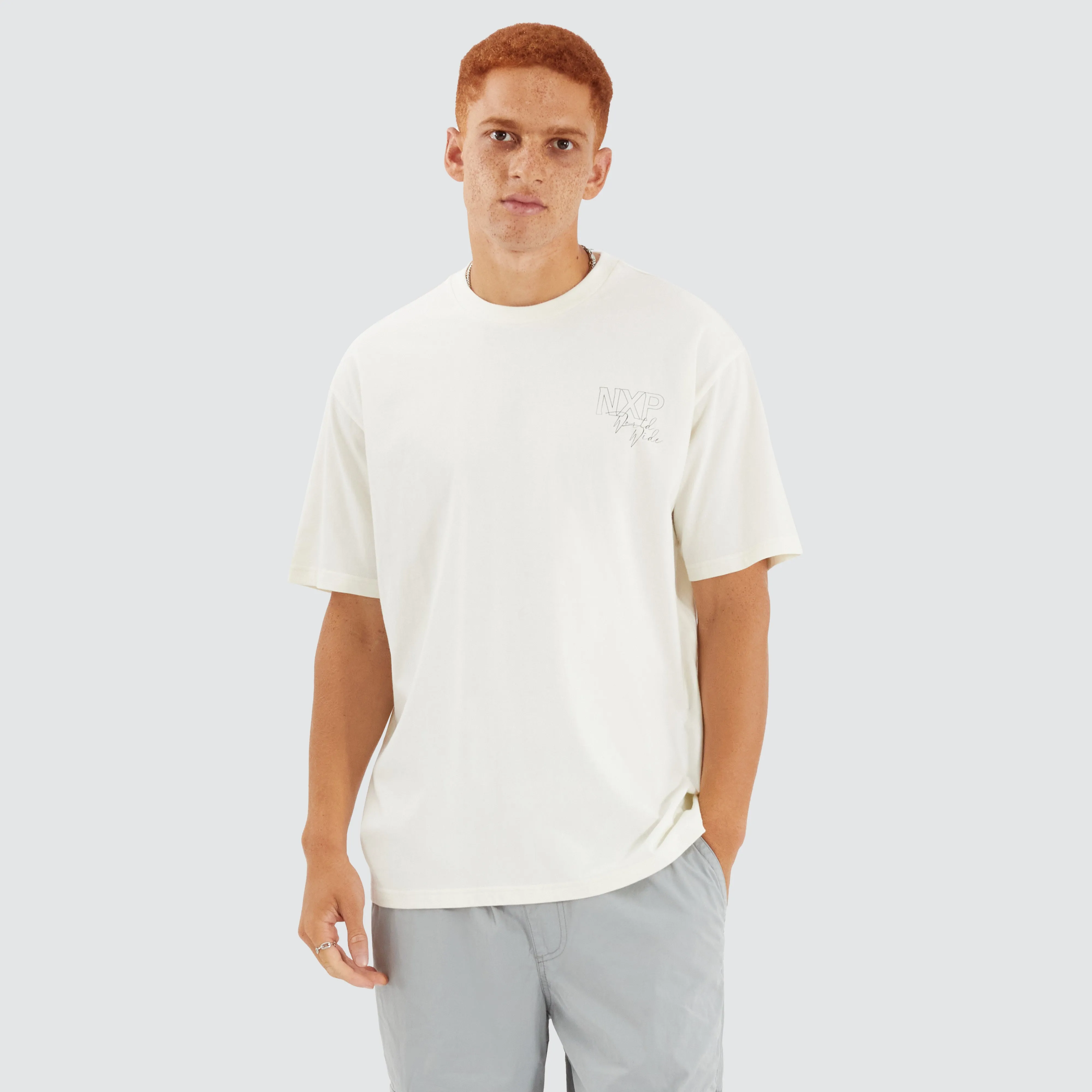 Union Box Fit Tee Natural White sold by Neverland product image thumbnail 2