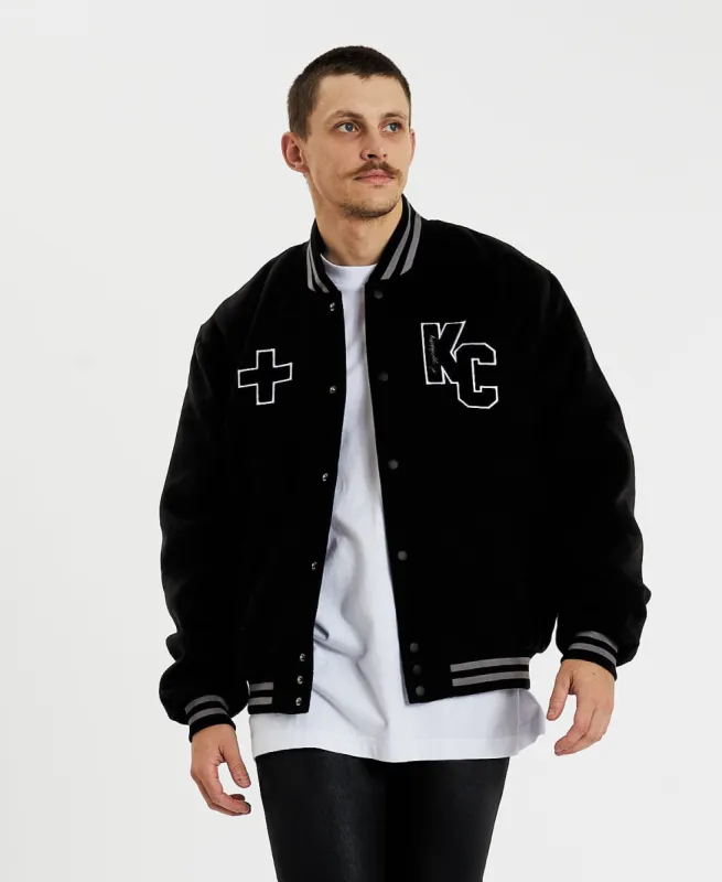 Everson Bomber Jacket Jet Black sold by Neverland