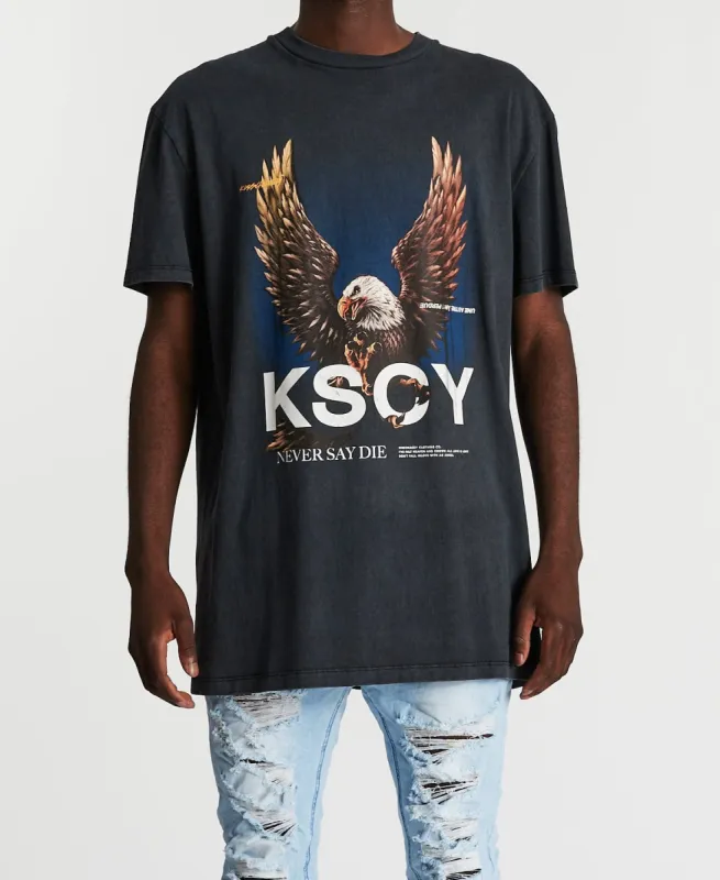 Descention Relaxed T-Shirt Pigment Black sold by Neverland