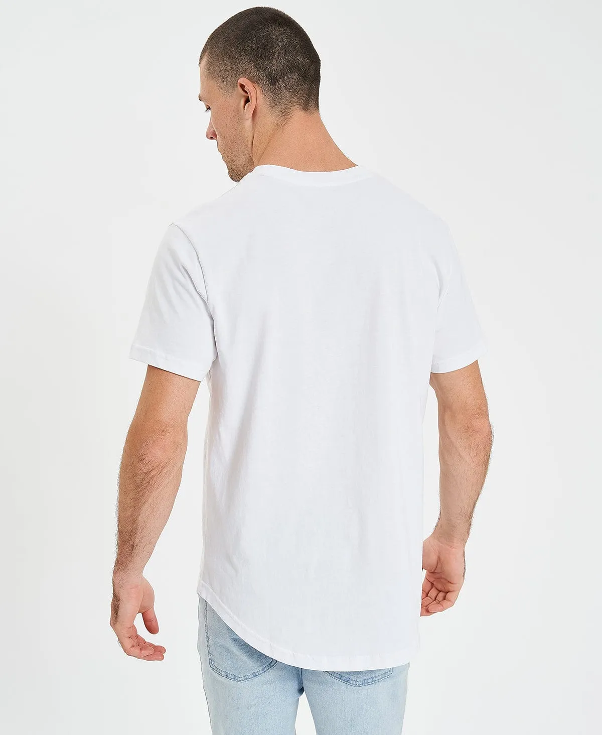 Bristol Dual Curved T-Shirt White sold by Neverland product image thumbnail 2