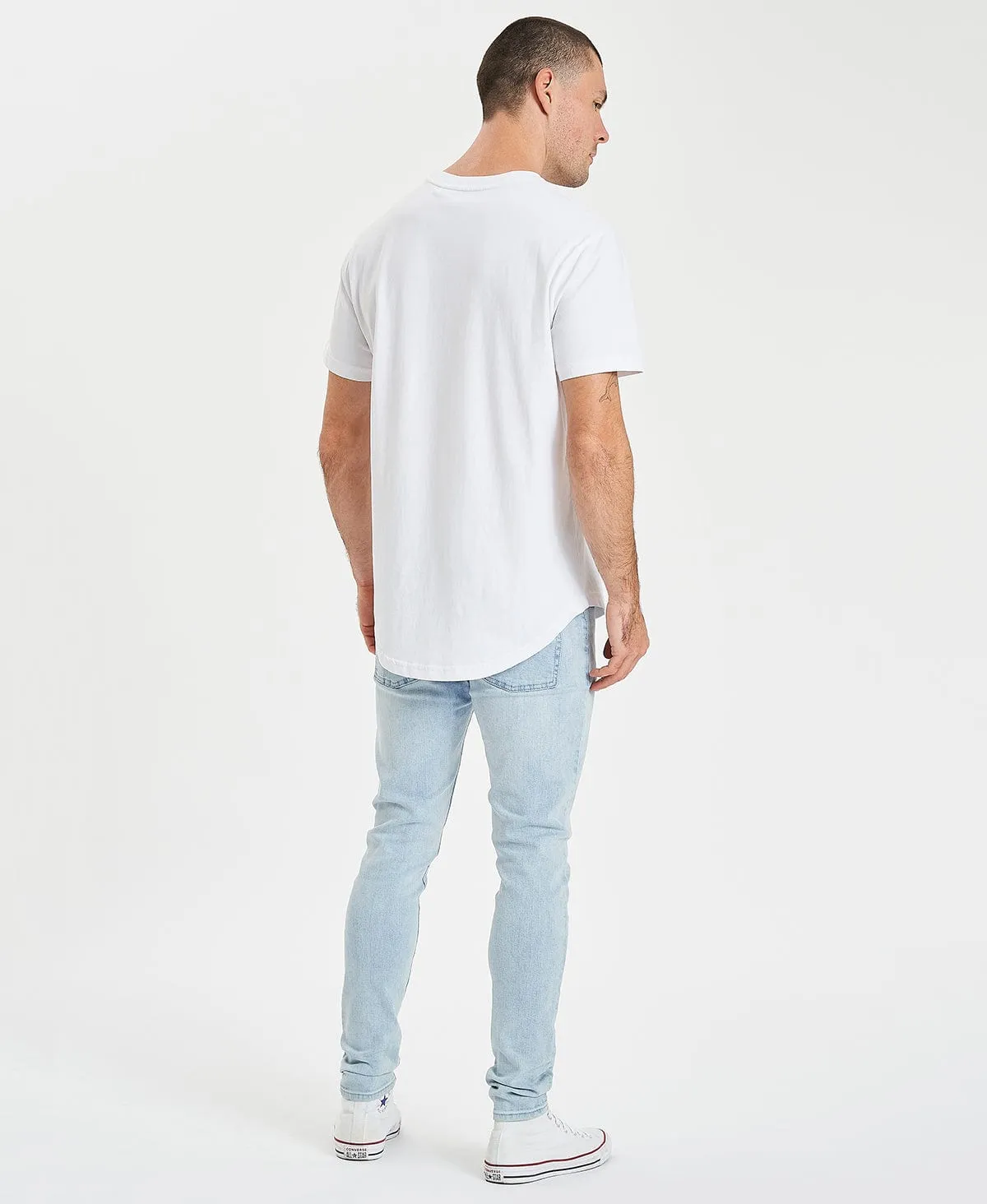 Bristol Dual Curved T-Shirt White sold by Neverland product image thumbnail 5