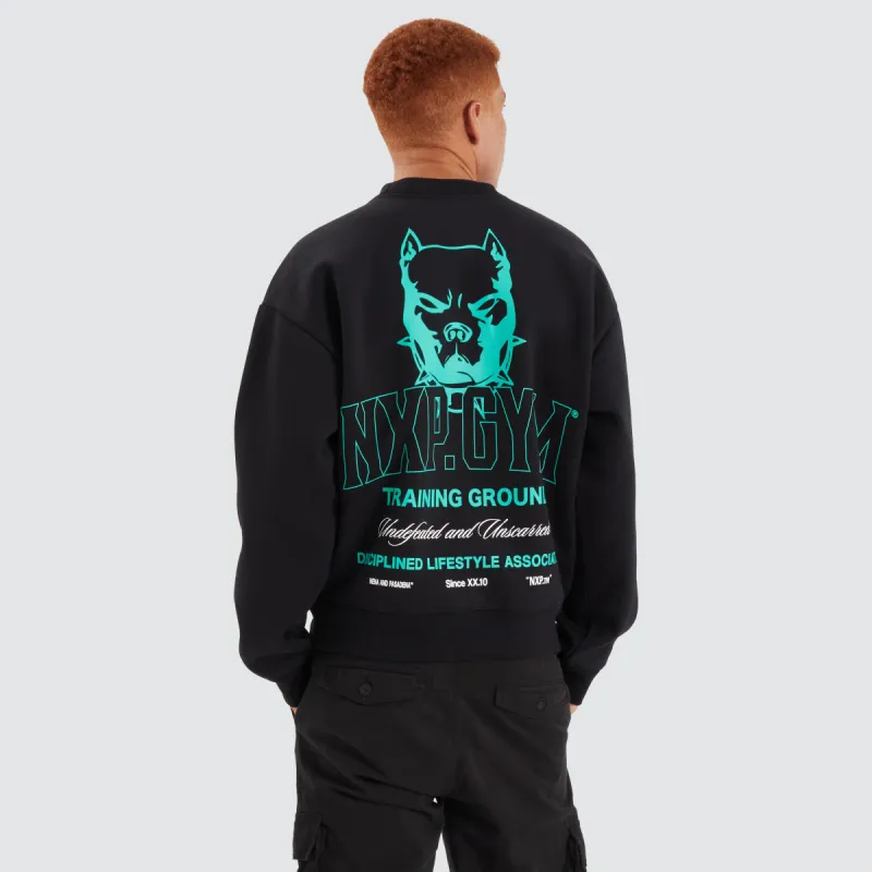 Ground Box Fit Sweater Jet Black sold by Neverland