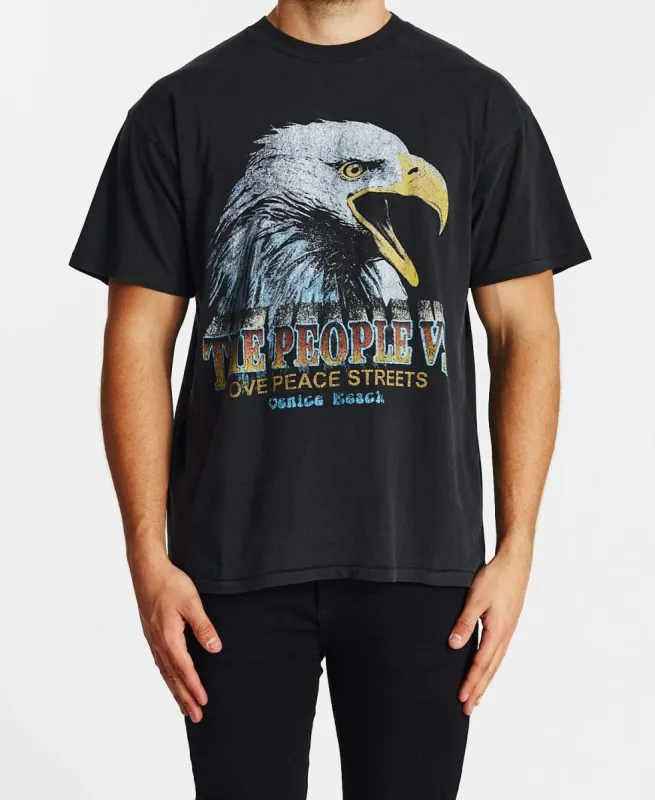 Eagle Week Vintage T-Shirt Ultra Black sold by Neverland