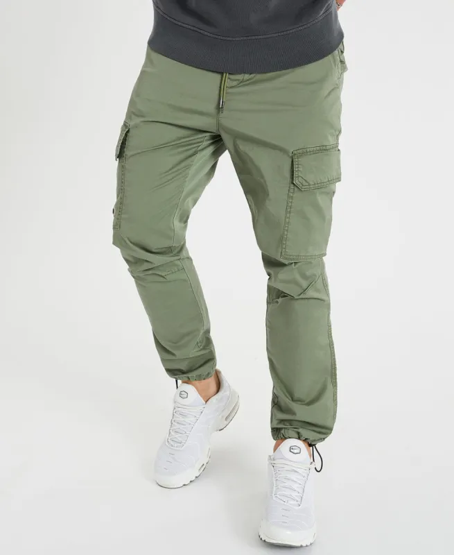Brigade Cargo Pants Khaki Green sold by Neverland