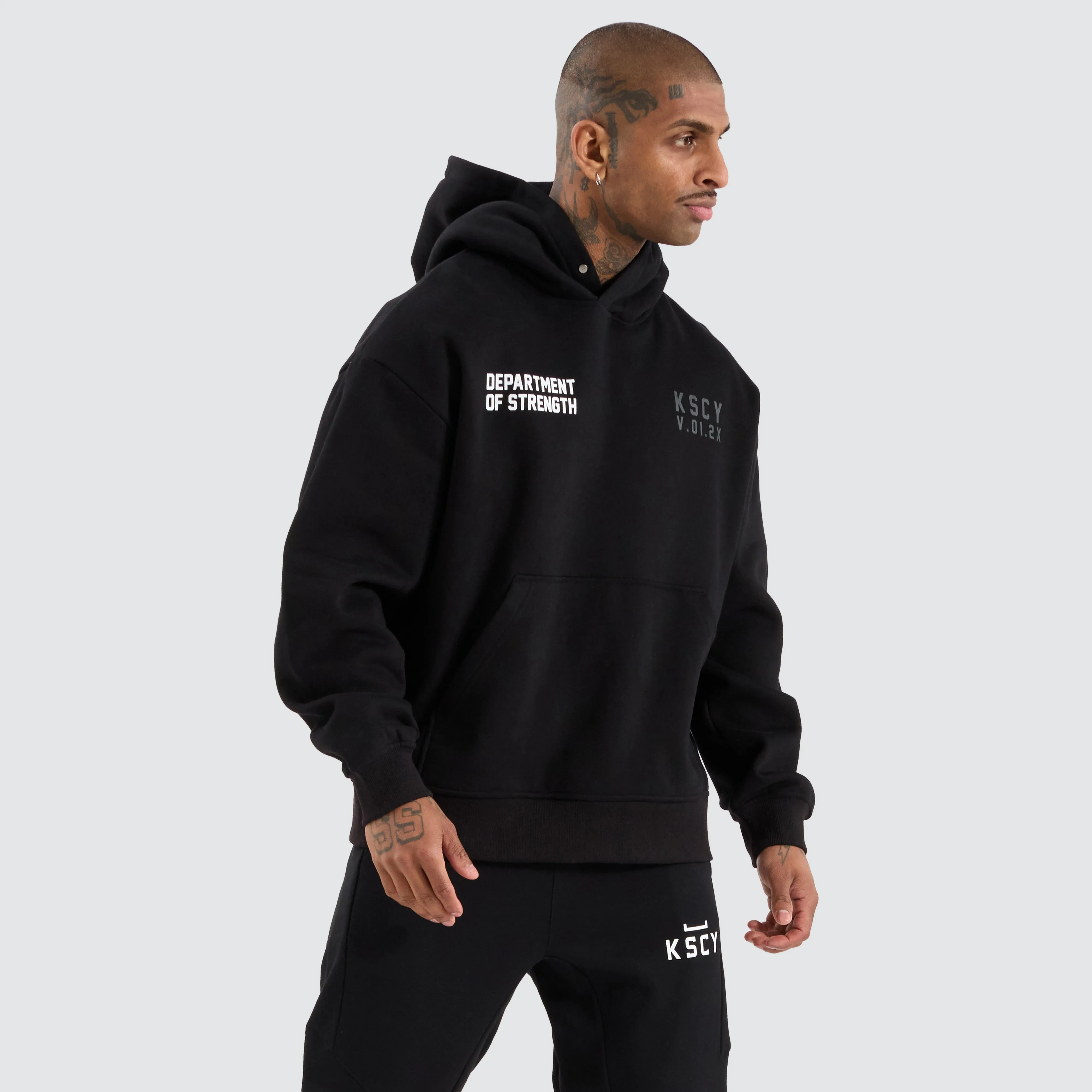 Force Relaxed Hoodie Jet Black sold by Neverland product image thumbnail 2