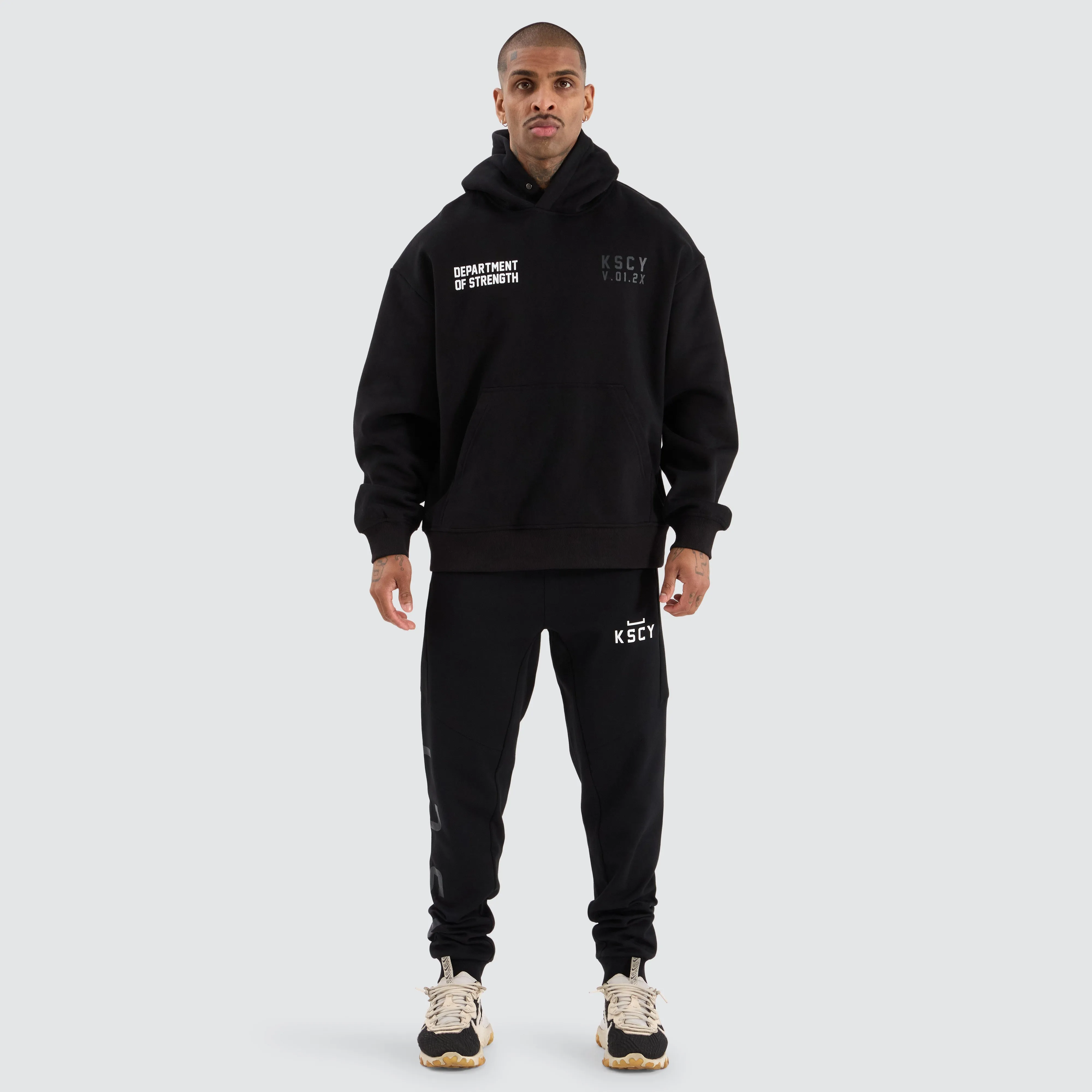 Force Relaxed Hoodie Jet Black sold by Neverland product image thumbnail 3