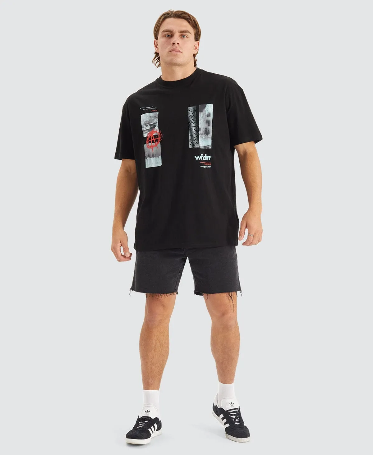 Anarchy Box Fit T-Shirt Black sold by Neverland product image thumbnail 4