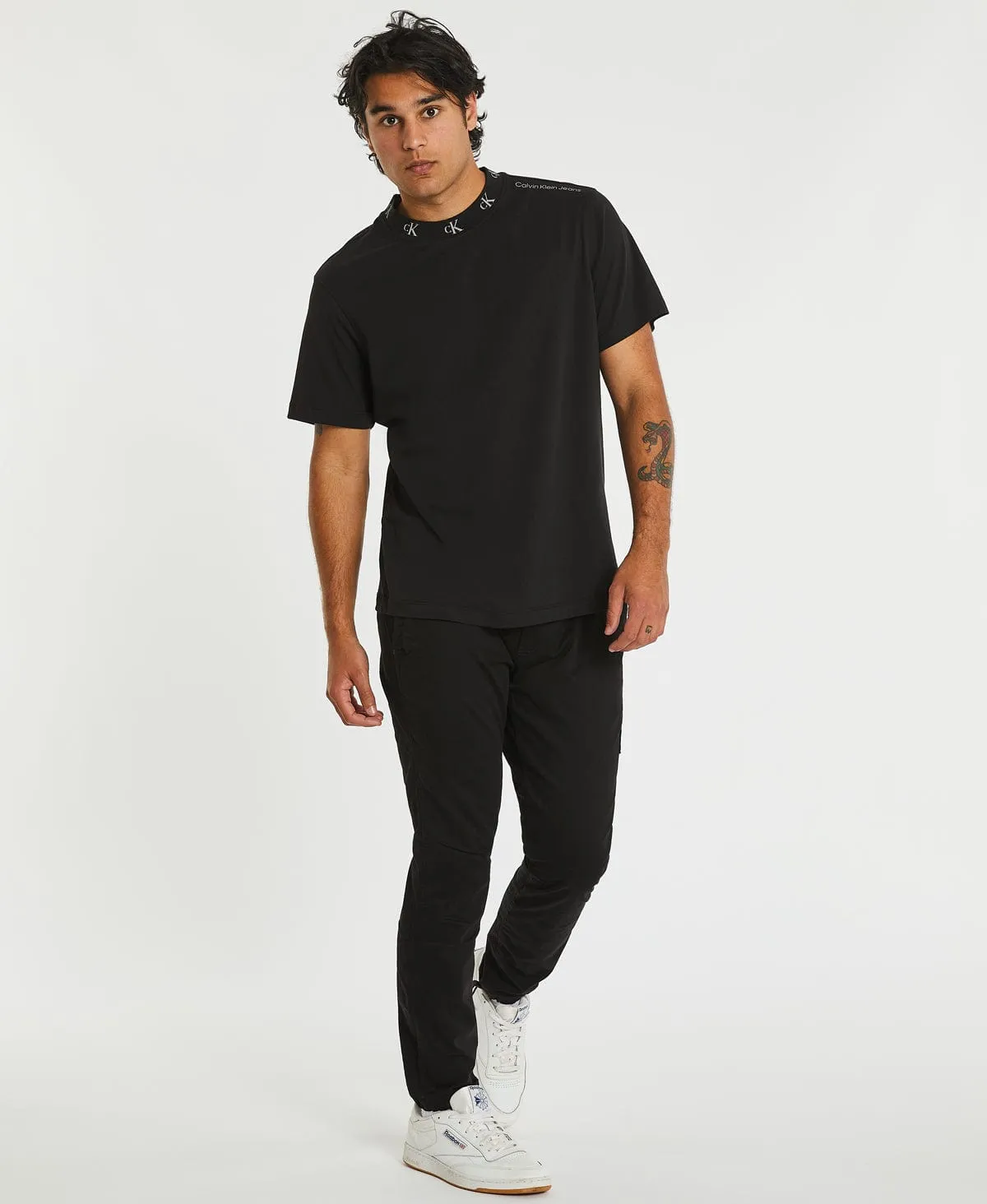 Logo Jacquard T-Shirt Black sold by Neverland product image thumbnail 4