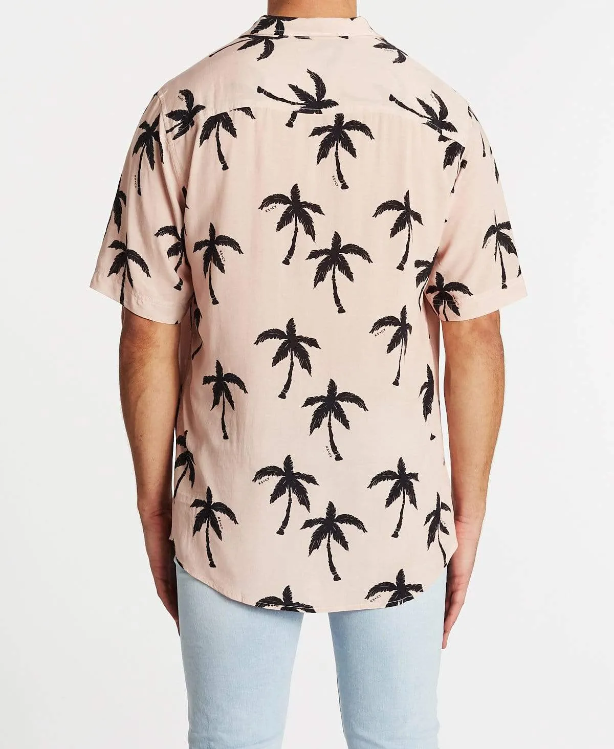 Tropico Relaxed Short Sleeve Shirt Pink/Black Print sold by Neverland product image thumbnail 2