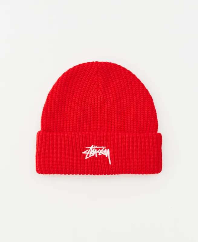 Stock Cuff Beanie Red sold by Neverland