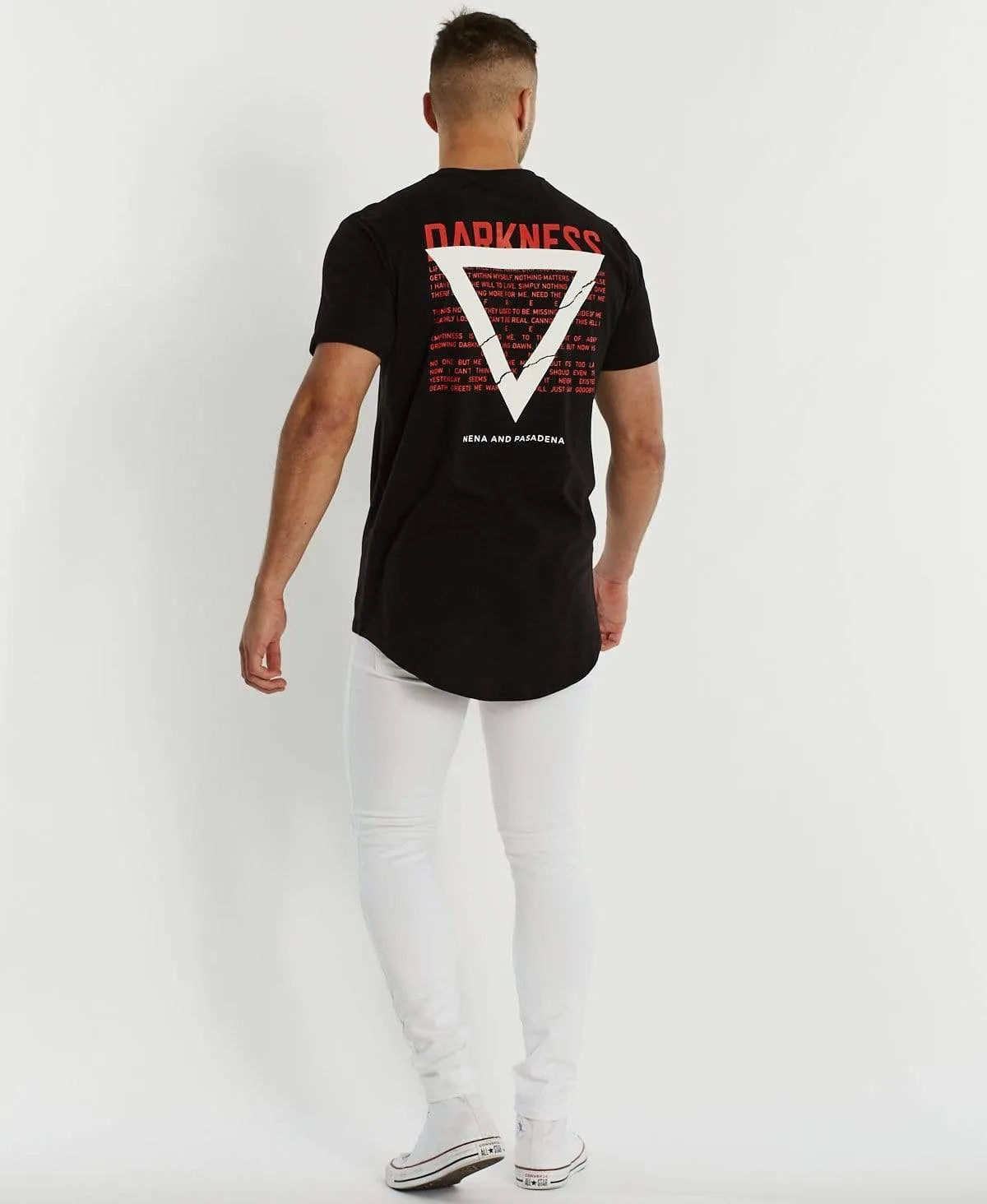 Darkness Cape Back T-Shirt Jet Black sold by Neverland product image thumbnail 4