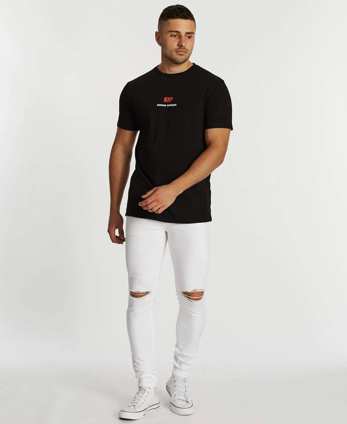 Darkness Cape Back T-Shirt Jet Black sold by Neverland product image thumbnail 5