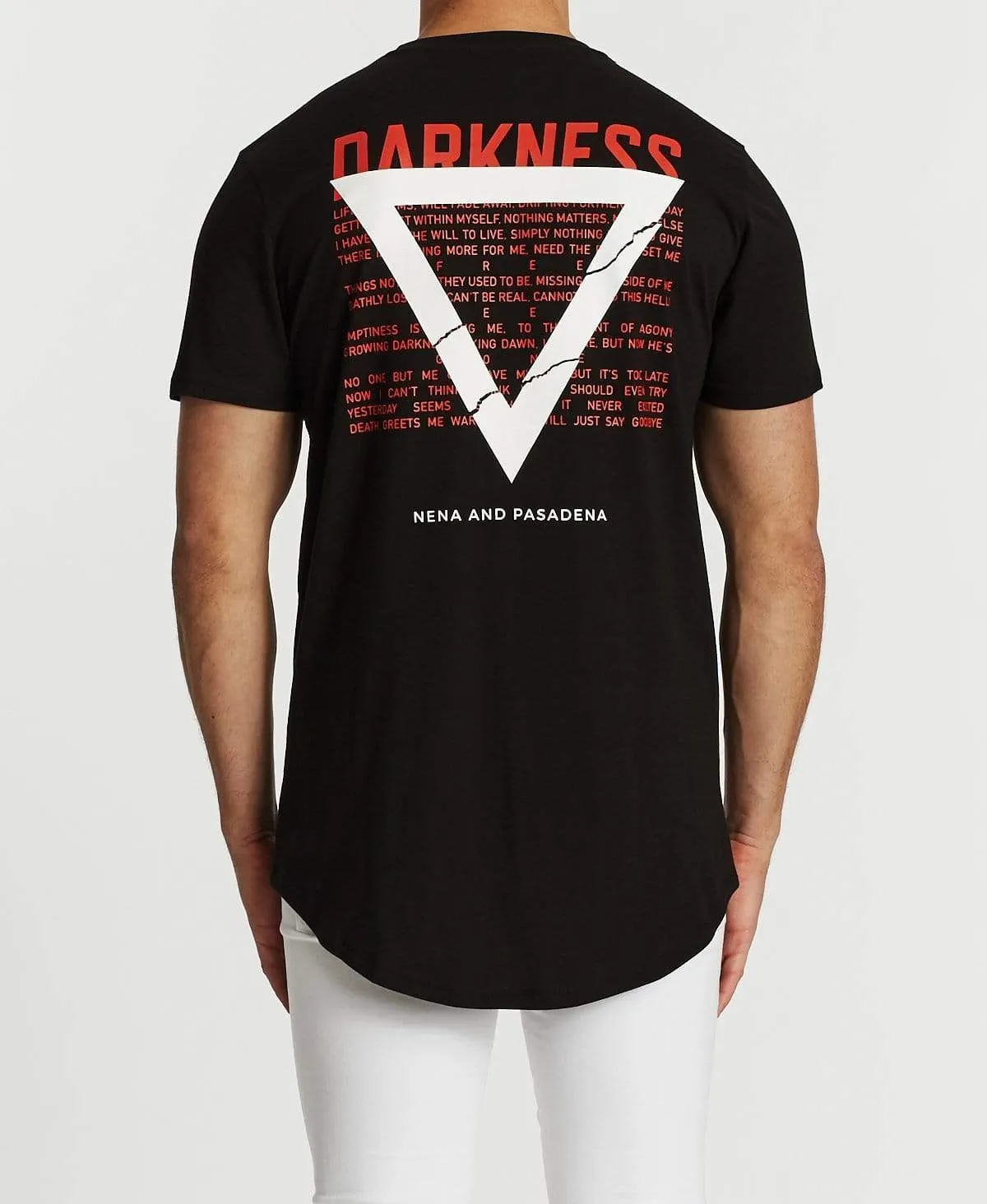 Darkness Cape Back T-Shirt Jet Black sold by Neverland